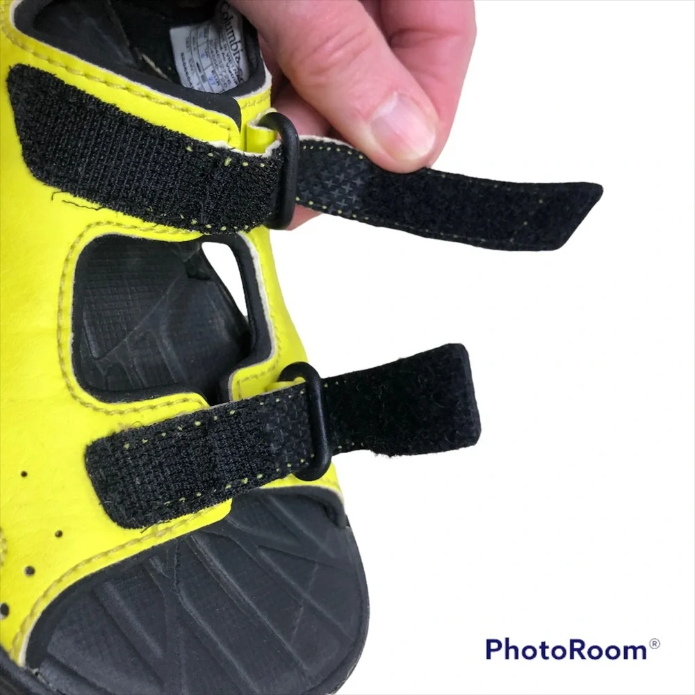 Columbia Techsun neon yellow 3 strap water sandals